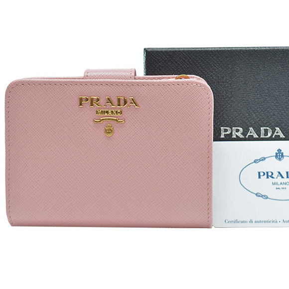 Prada pink leather bifold Wallet - Picture 1 of 3